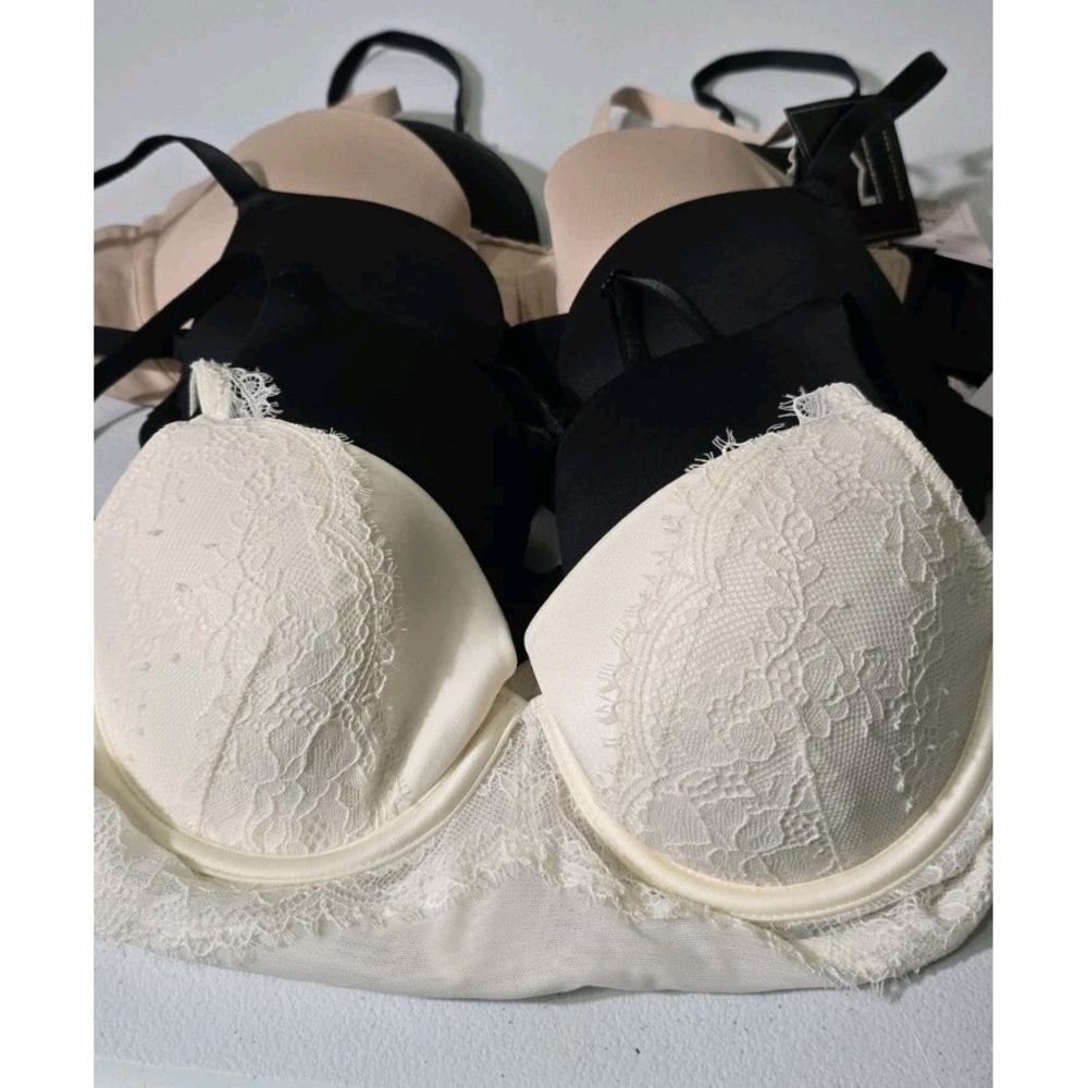 Maidenform/ Auden Underwire Padded Push‎ Up Bra Lot OF 5 Size 34A